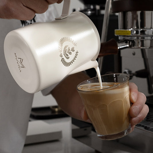Italian Coffee Milk Cup 304 Stainless Steel Big Belly Milk Cup 350/450ml Latte Cup Milk Foam Cup